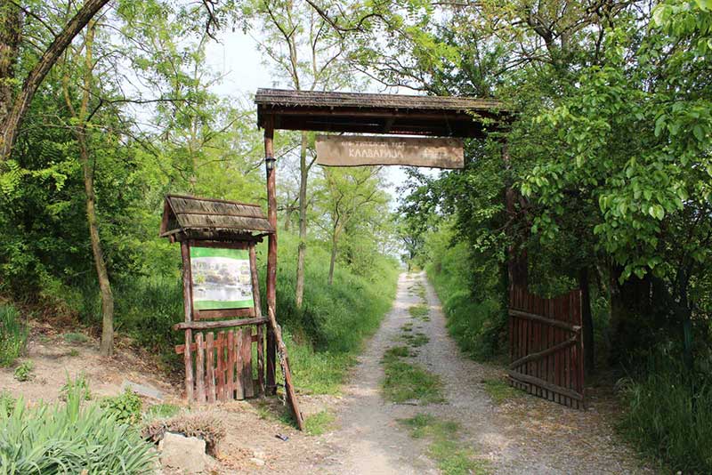 drvena tabla za ulazak na prostor Kalvarija vidikovca